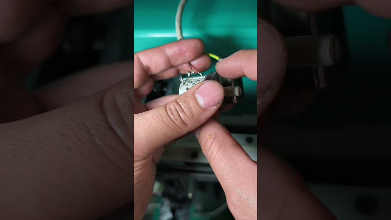 Cambio de potenciómetro de bordadora 
