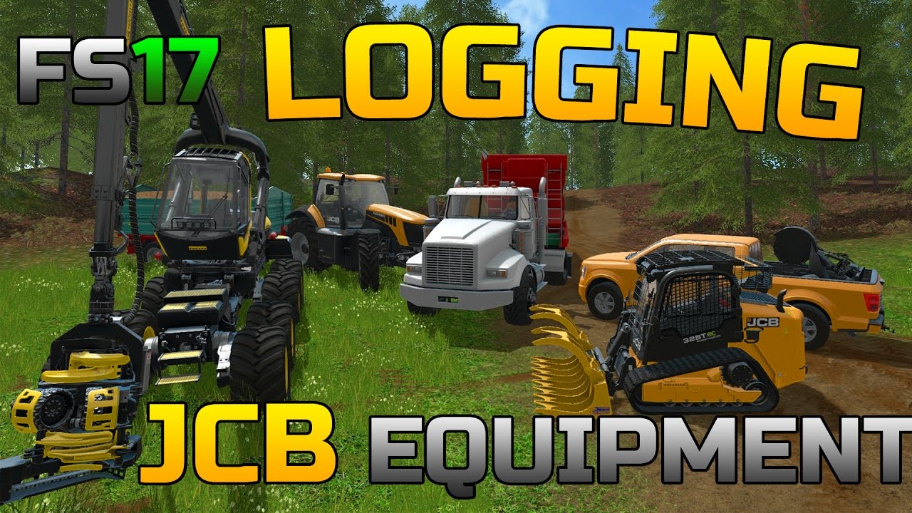 FARMING SIMULATOR 2017 | LOGGING EQUIPMENT | PRODUCING WOOD CHIPS | JCB