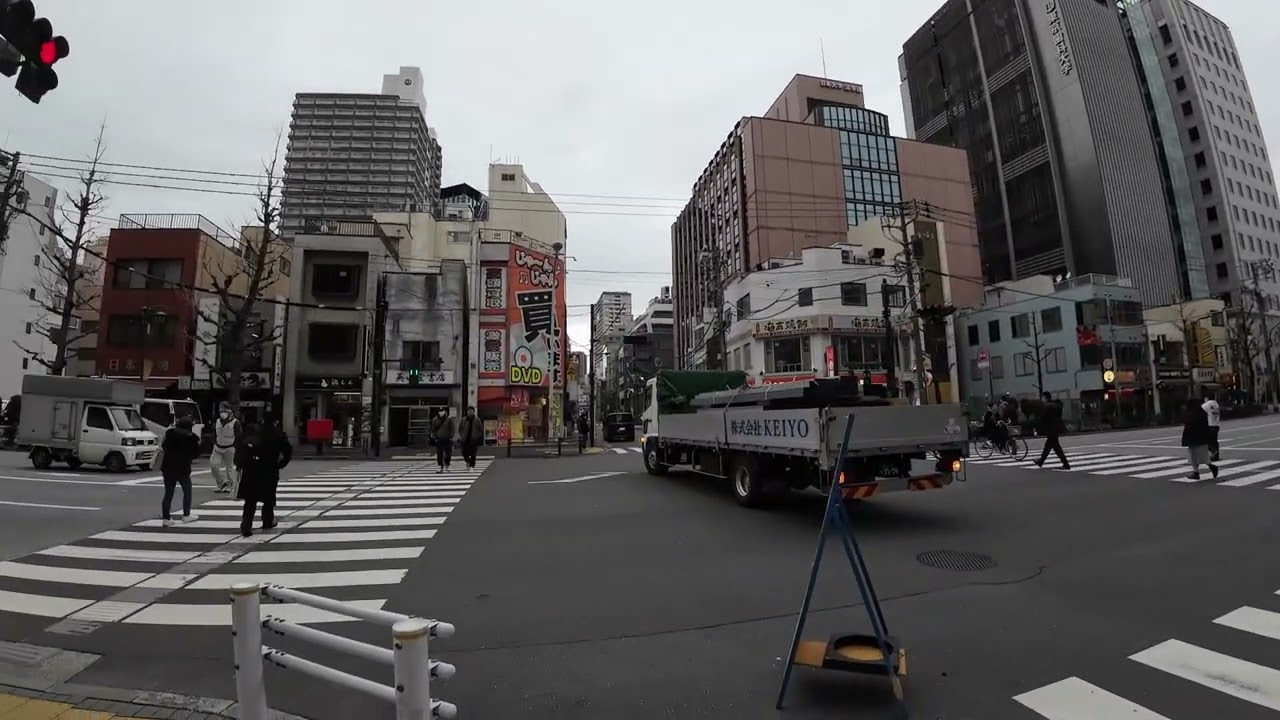Walk along The Toei Mita Line from Jimbocho Sta. to Suidobashi Sta./神保町駅から水道橋駅まで散歩
