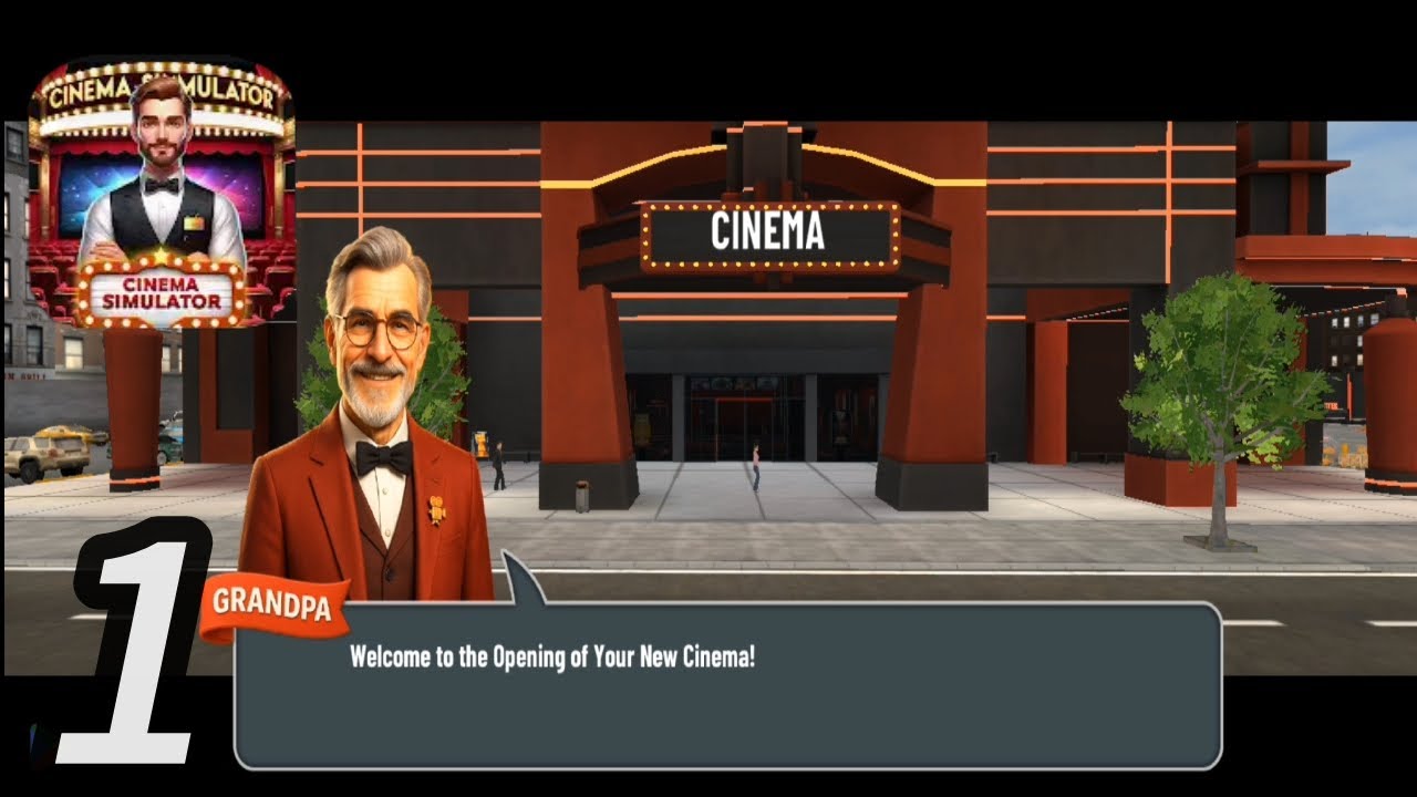 Cinema part 1 || gameplay walkthrough - cinema movie theatre simulator (android)
