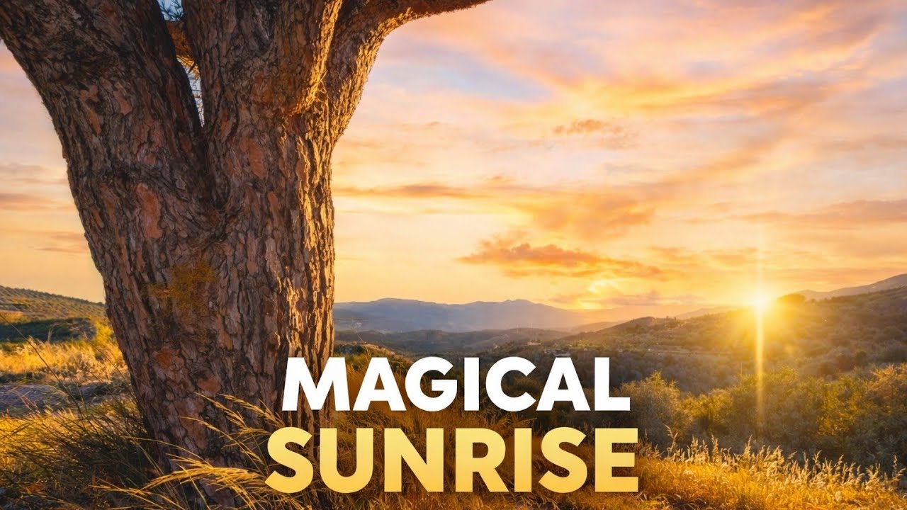 Golden Morning Sunrise 🌅 Peaceful Nature & Relaxing Jazz
