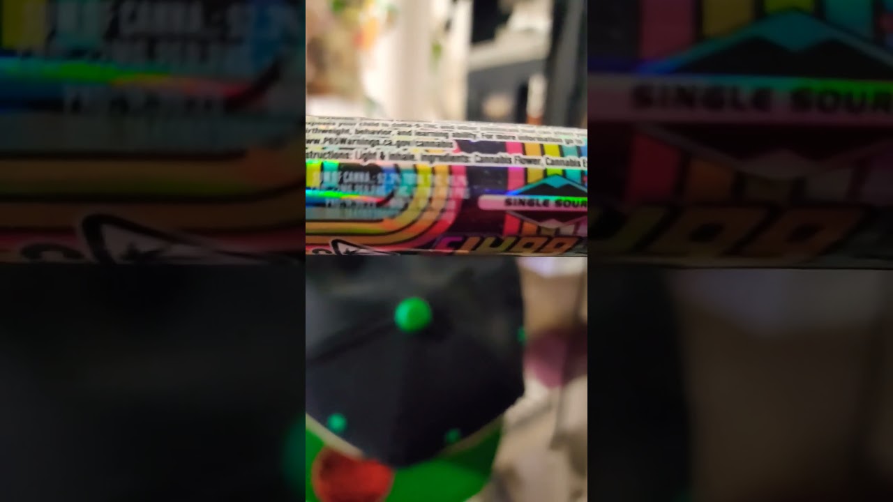 Предварительно скрученный косяк Rainbow Road Diamond & Hash Infused от Sluggers: общее содержание...