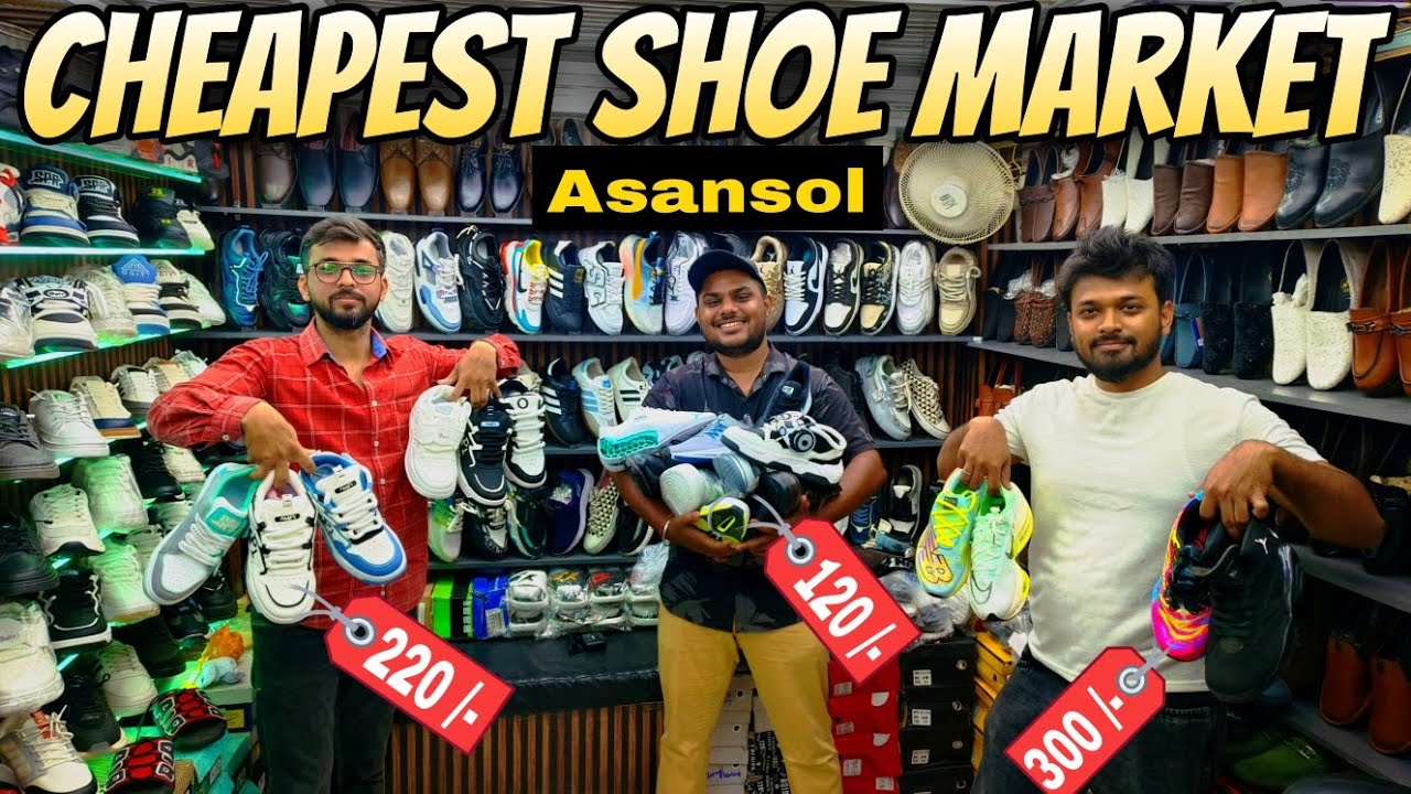 Cheapest Shoe Market In Asansol | Asansol Wholesale Market Update | Brand Shoes In 10% Asansol Vibes