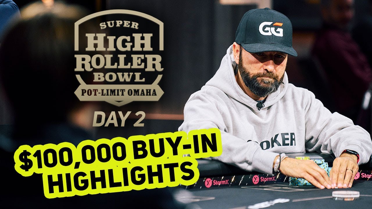 Super High Roller Bowl Pot Limit Omaha $100,000 | Day 2 Full Highlights with Daniel Negreanu!