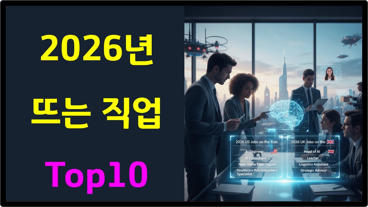 2026년 뜨는 직업 Top10