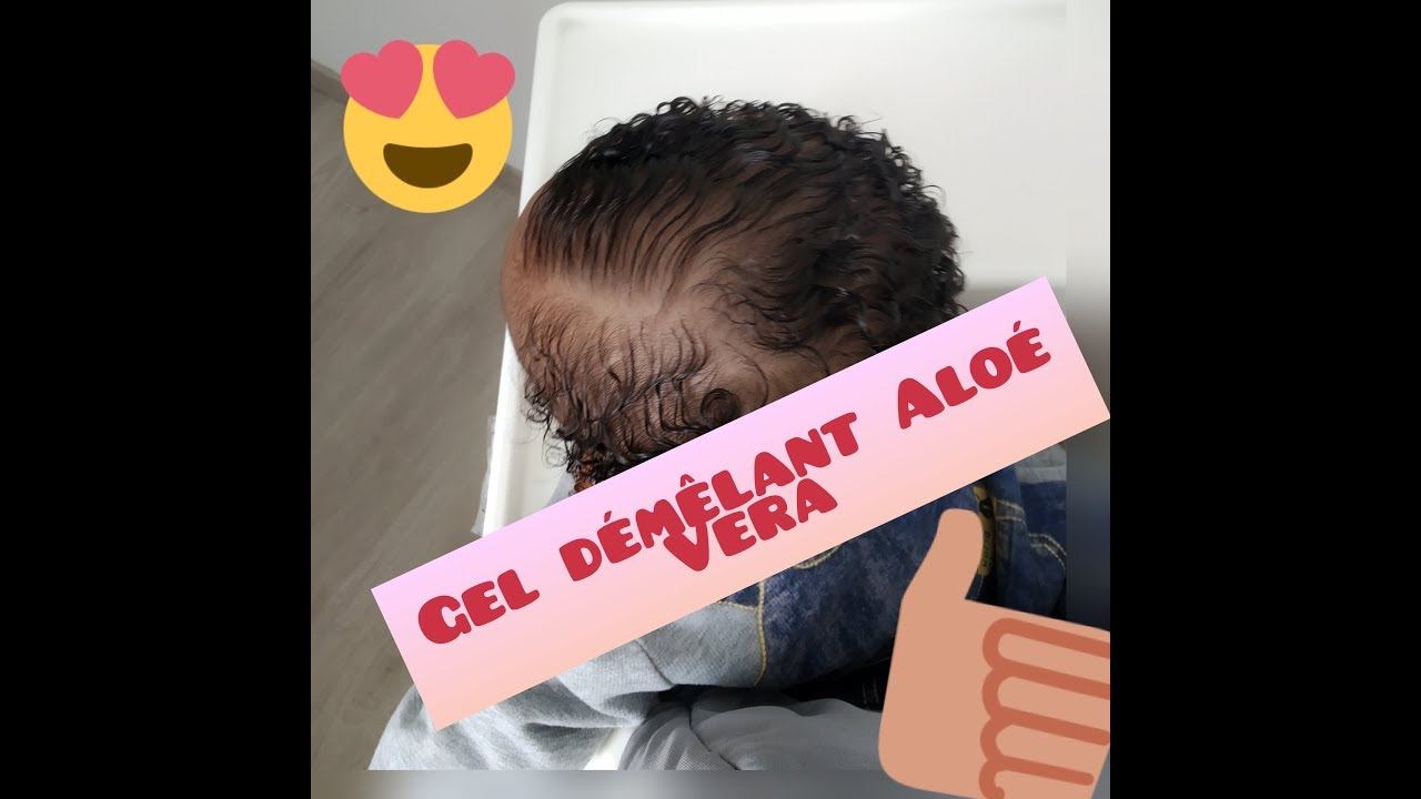 Gel d'Aloé véra démélant cheveux bébé