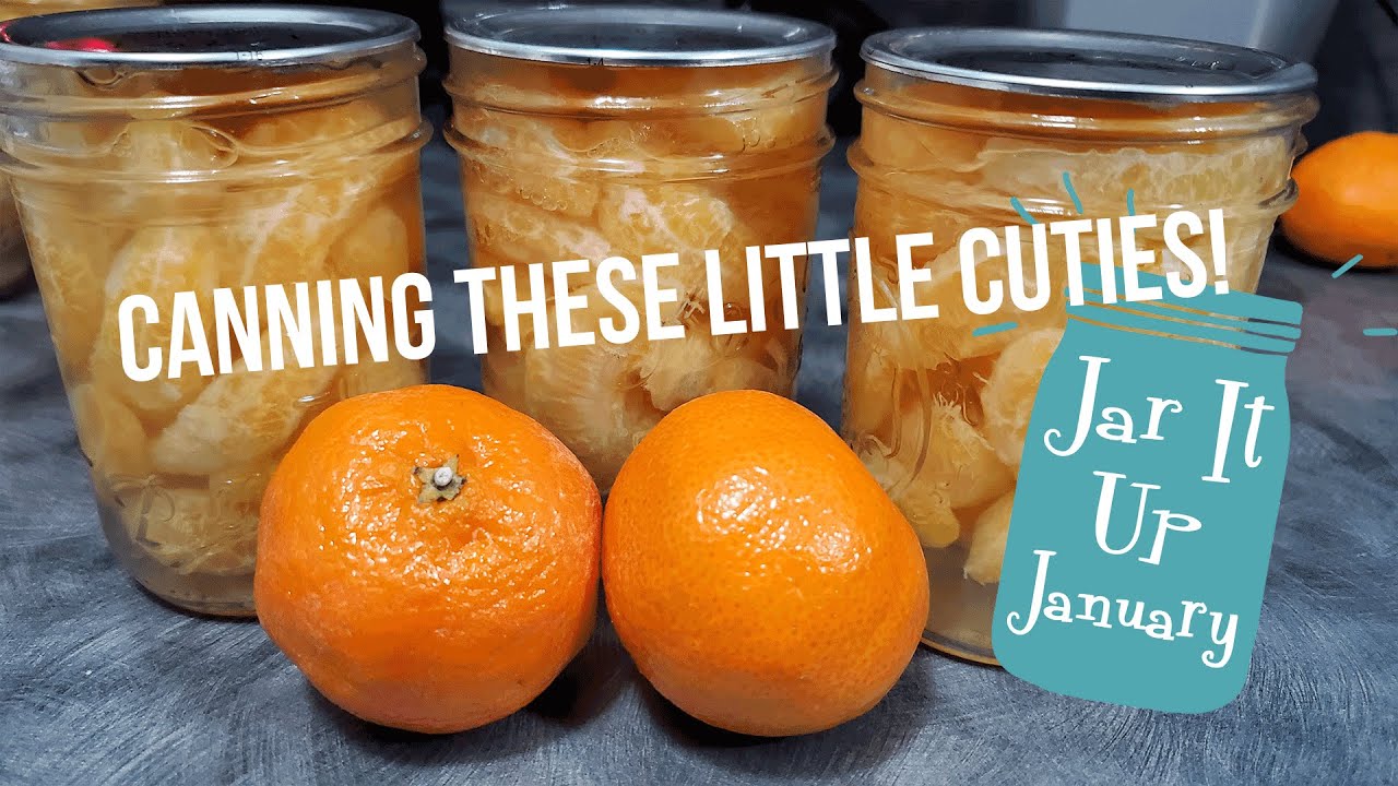 How to Water Bath Can Mandarin Oranges - Jar It Up January