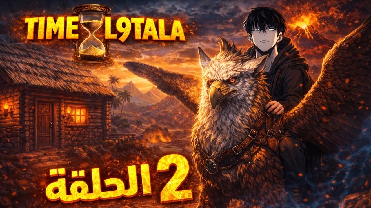 الحلقة الثانية من/ TIME L9ATALA/ترويض أقوا ديناصور طائر 🐦 وبناء المنزل المتواضع 🏠