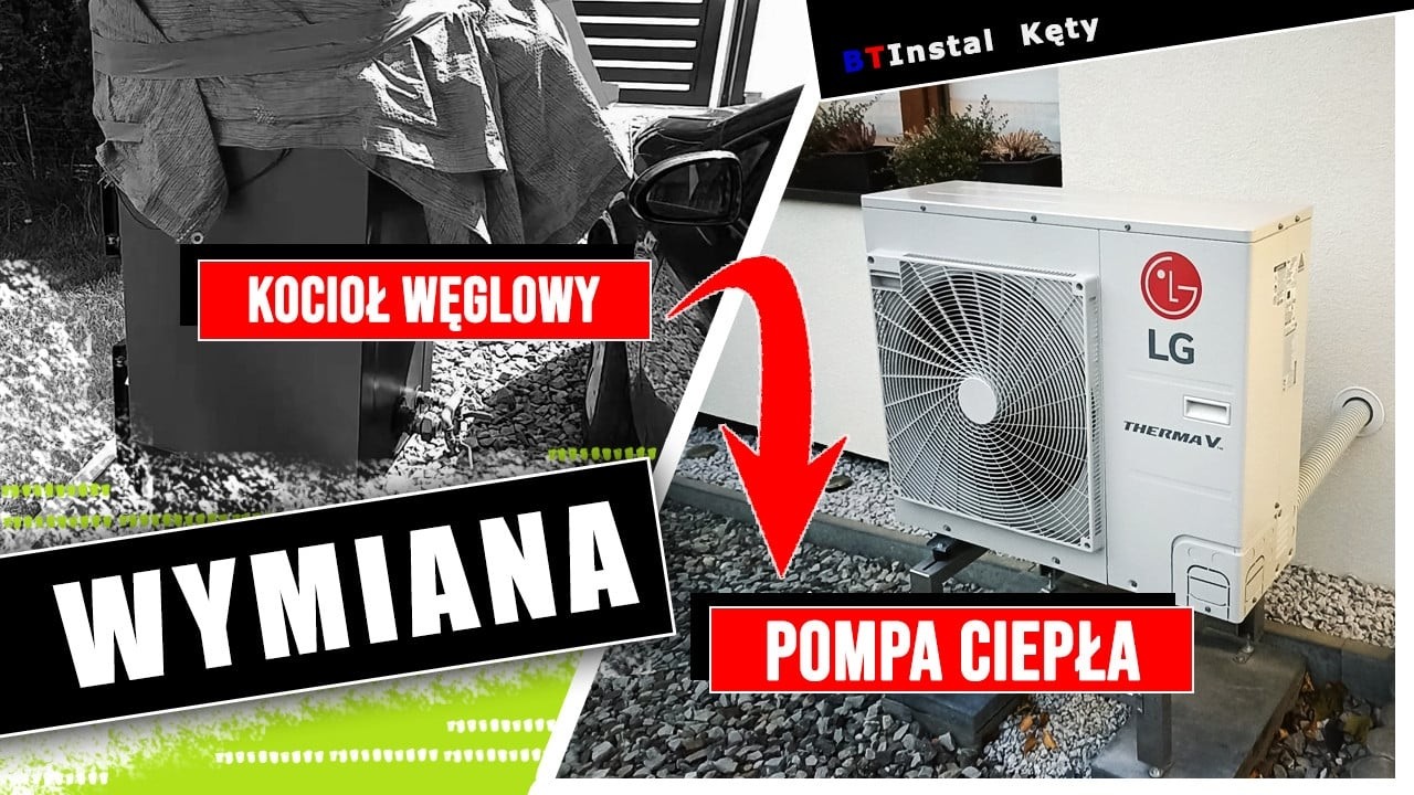 Wymiana kotła węglowego na pompę ciepła LG Therma V