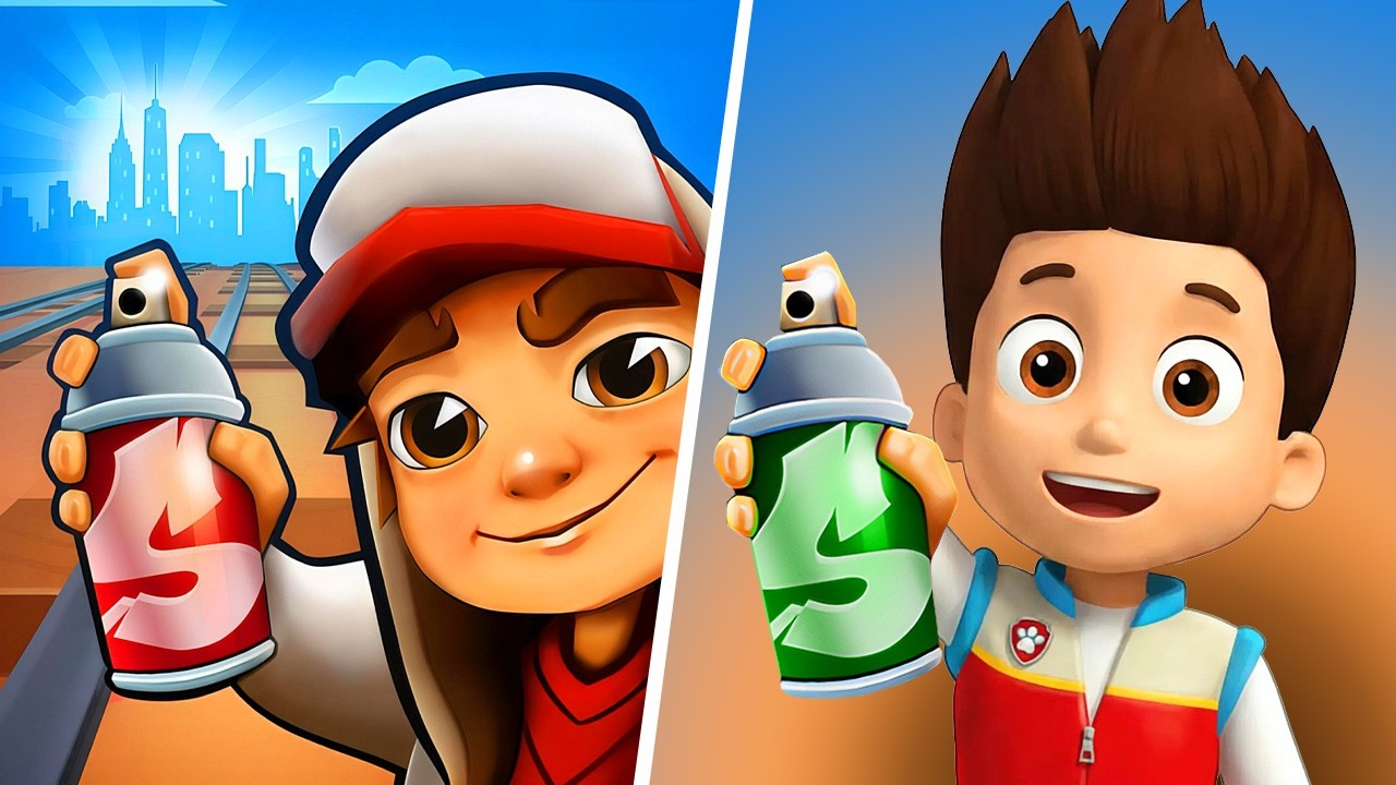Subway Surfers VS Paw Patrol Ryder Surf, Subway Surfers Cartoon Game,Gameplay Adventure Subway Amble