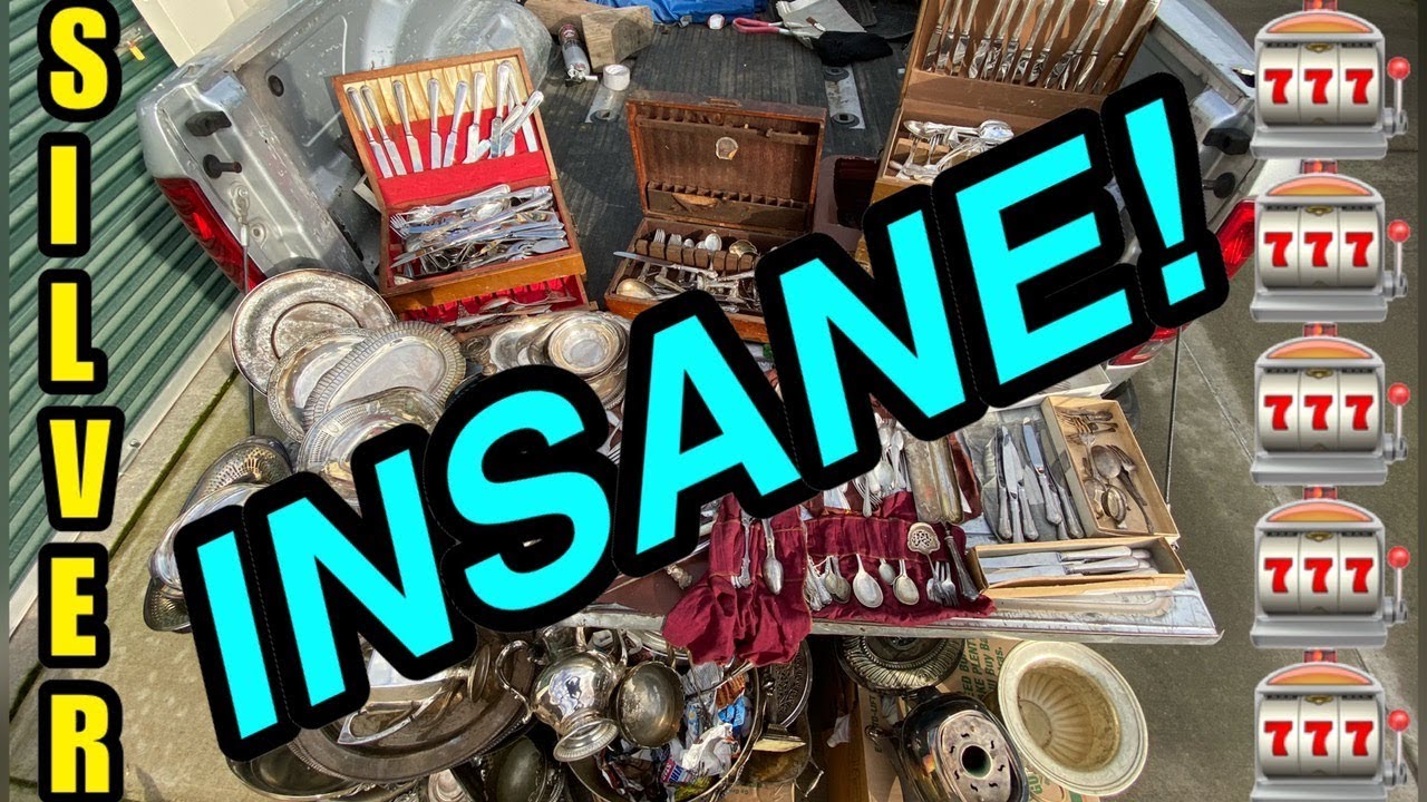 20 + POUNDS SILVER FOUND | insane storage treasure found I bought an abandoned storage unit