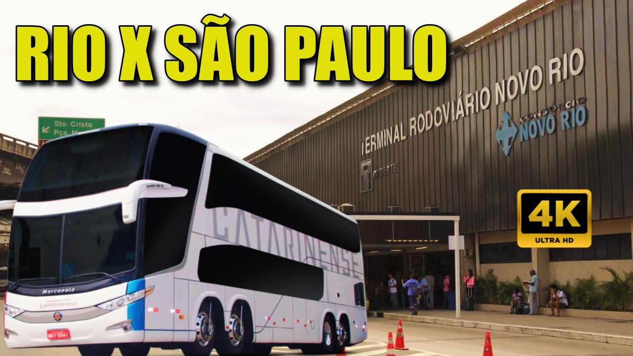 Rodoviária Novo Rio: Rio de Janeiro X São Paulo até Rodoviária Tietê | Ônibus AutoViação Catarinense