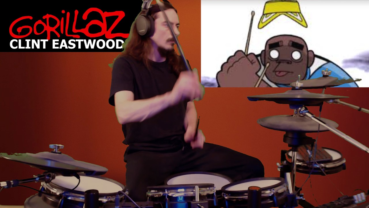Gorillaz Clint Eastwood | Drum cover | Paradiddle VR