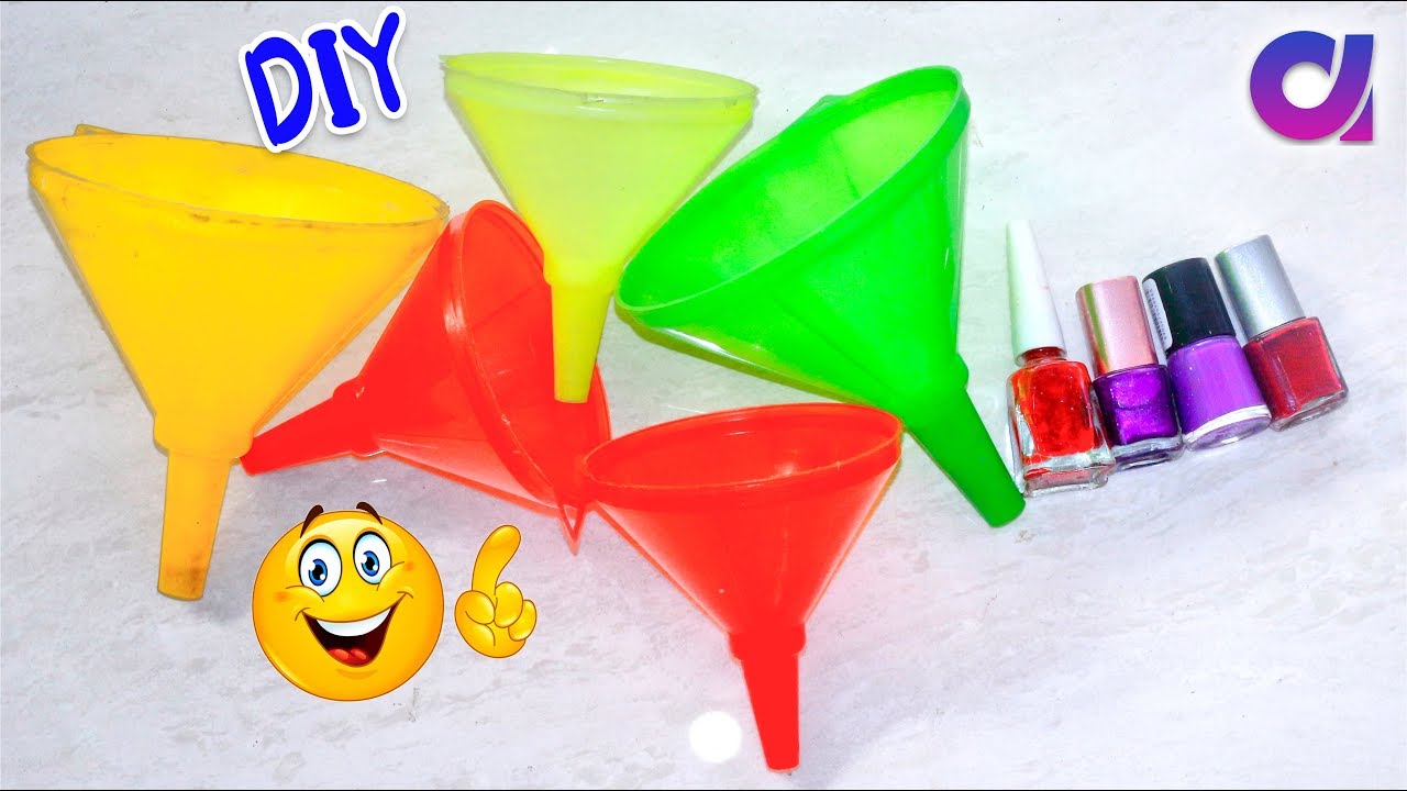 best out of waste crafts idea of funnel (कीप) | DIY Home Decor | Artkala 447