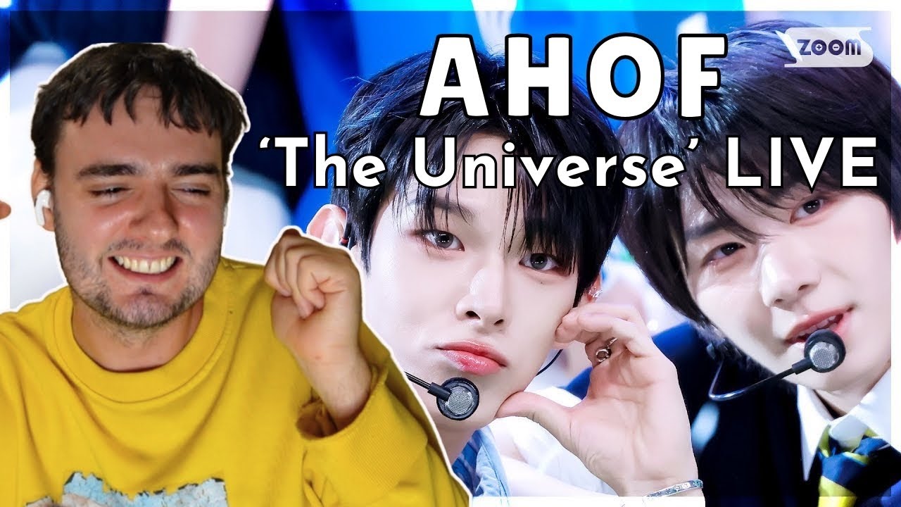 learning to cheer and reacting to AHOF -  '파랑 학교, 초록 잔디, 빨간 운동화' (The Universe) Live Performances!
