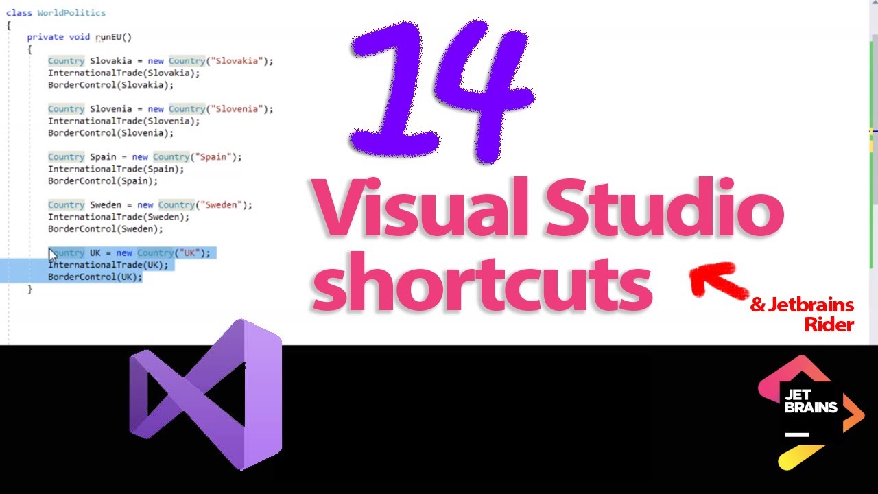 14 Visual Studio (and Rider) shortcuts that will CHANGE YOUR LIFE
