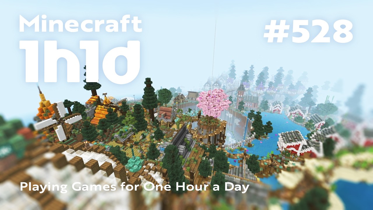 Minecraft｜1日1時間（実況なし）｜世界を歩きながら｜1h1d Part 528