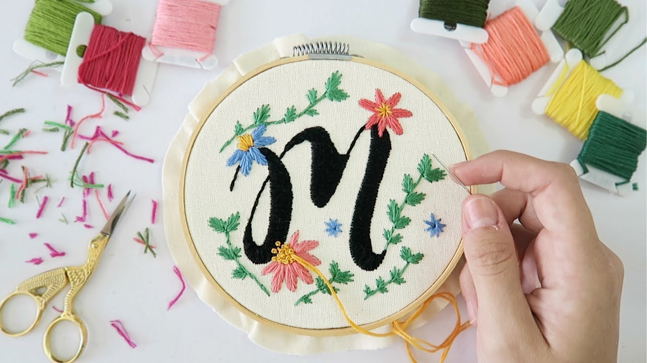 ¿CÓMO BORDAR LETRAS? - IDEAS PARA BORDAR