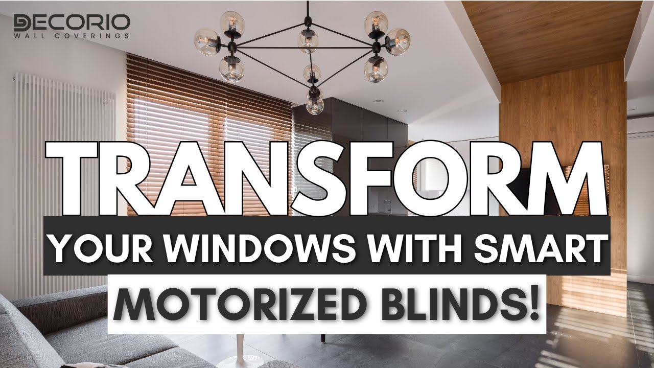 Smart Living with Motorized Blinds | Modern Window Covering Ideas by Decorio🔧✨