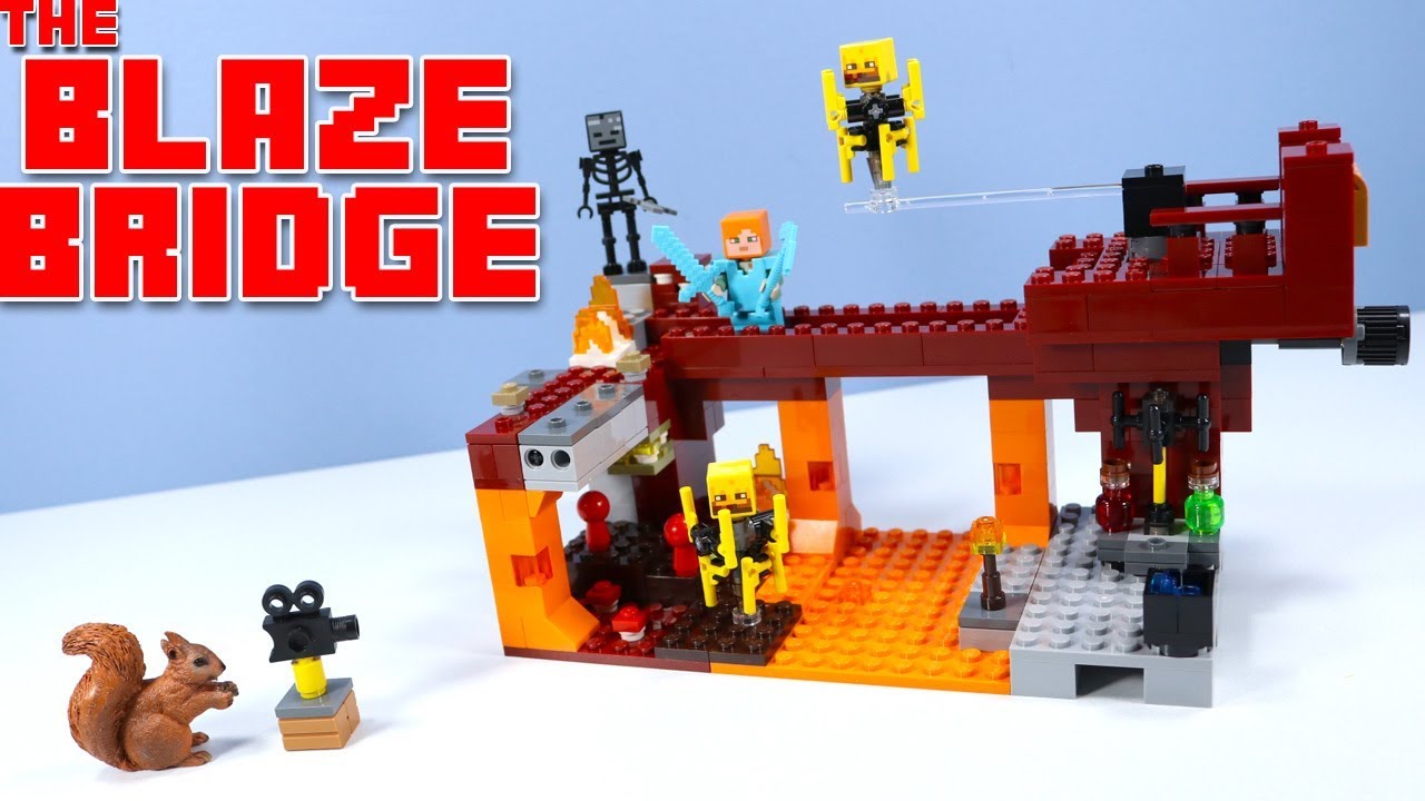 LEGO Minecraft The Blaze Bridge Set 21154 Speed Build Review 2019