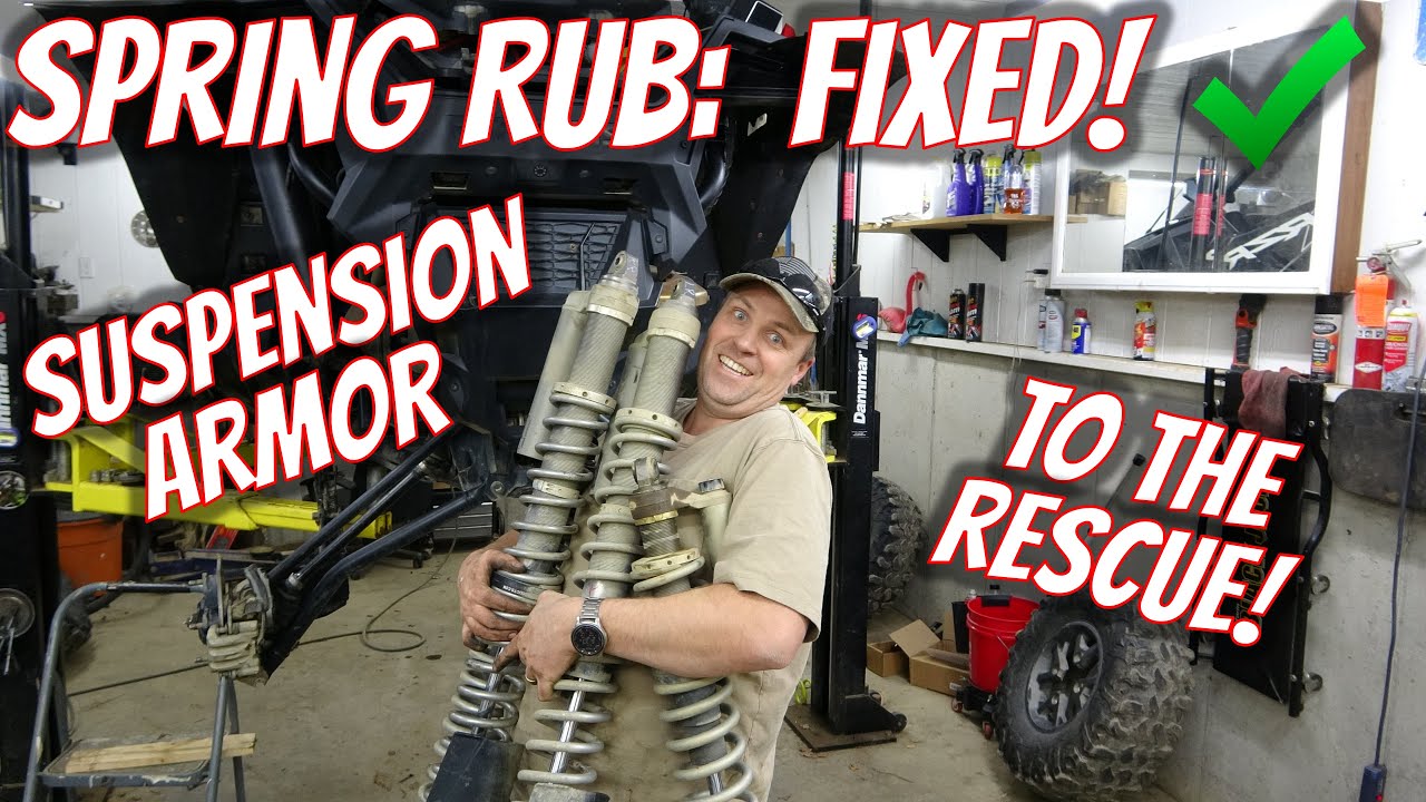 Finally 'fixed' the spring rub from the Shock Therapy springs on this PRO XP!  Suspension Armor FTW!