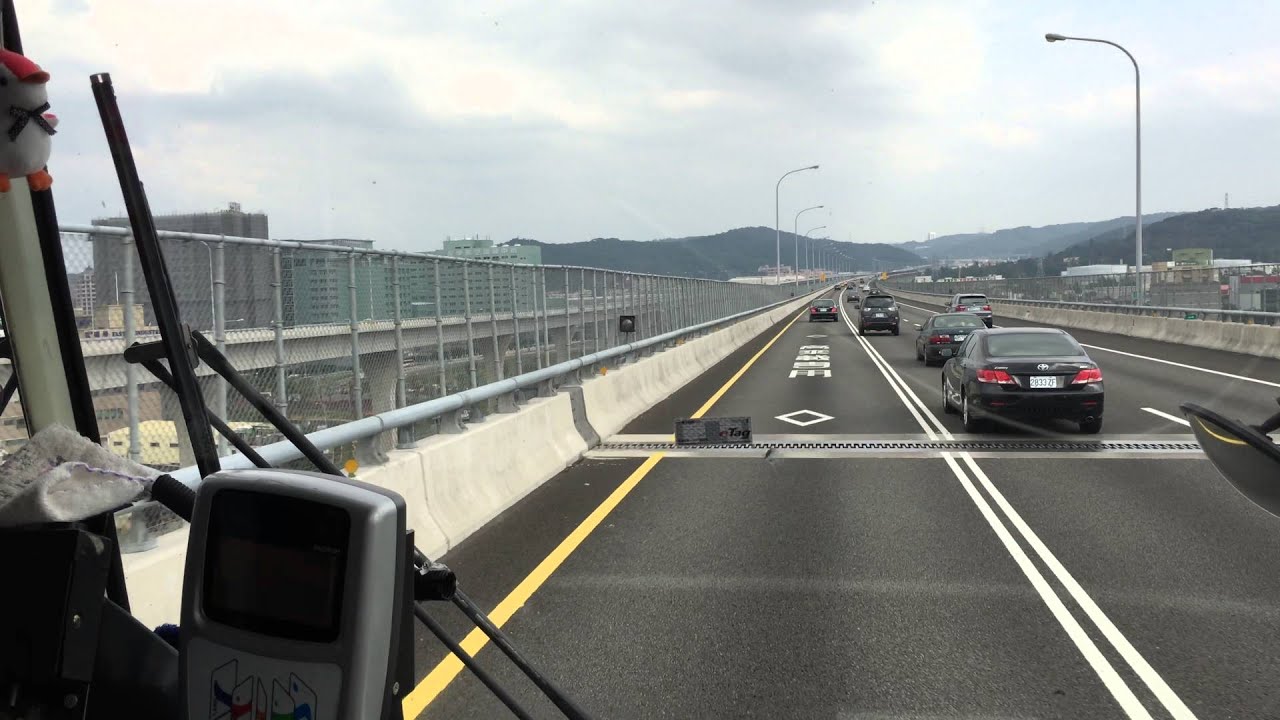 2015.12.17 國光客運 MCI96A3 國光號1819線   桃園機場-國道2號-國道1號中山高速公路-台北車站 路程景
