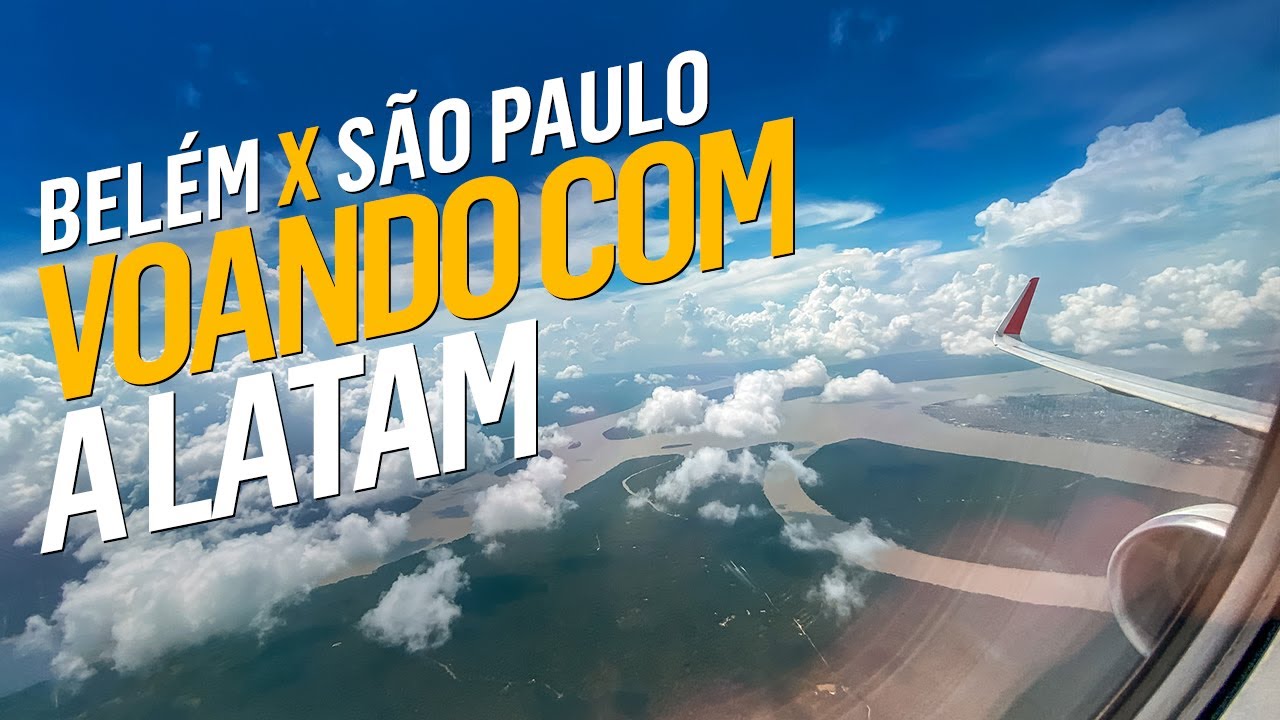 Voando com a LATAM de BELÉM para SÃO PAULO no Airbus A321