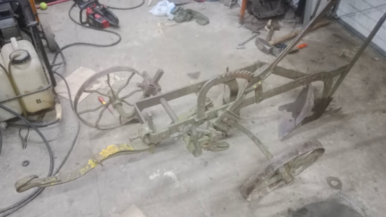 pług konny 2 skiby przeróbka do mini traktorka yanmar af 18 kubota