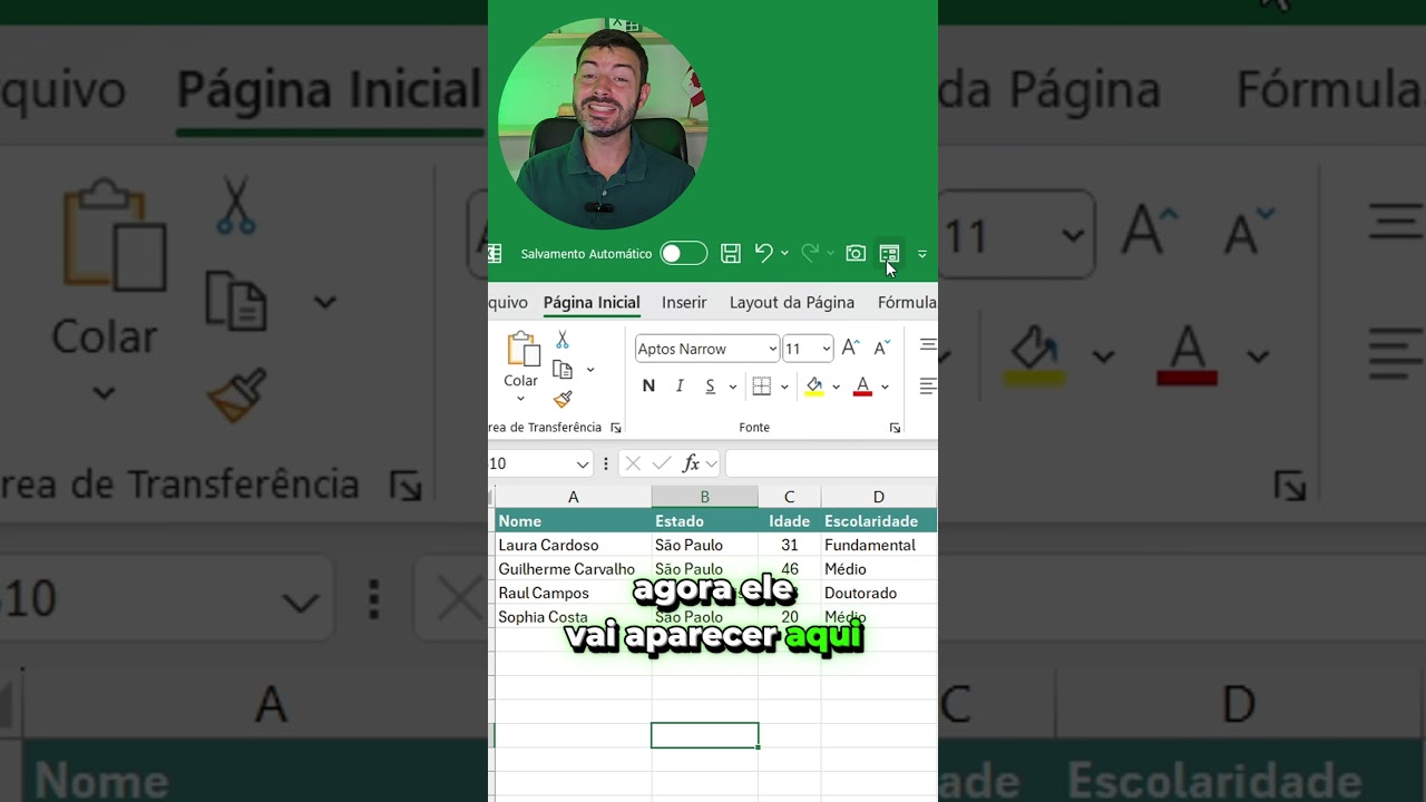 Formulário de cadastro sem VBA 