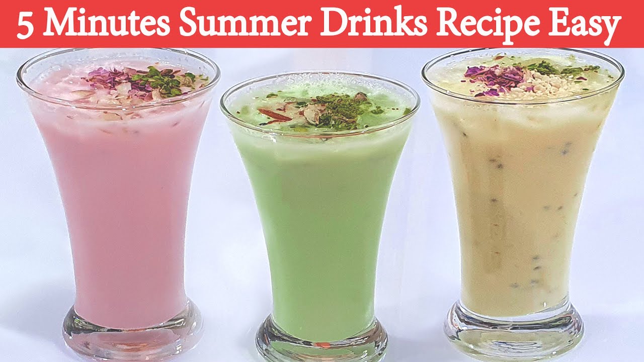 5 Minutes Summer Drinks Recipe Easy गर्मियों के लिए हेअल्थी टेस्टी समर ड्रिंक