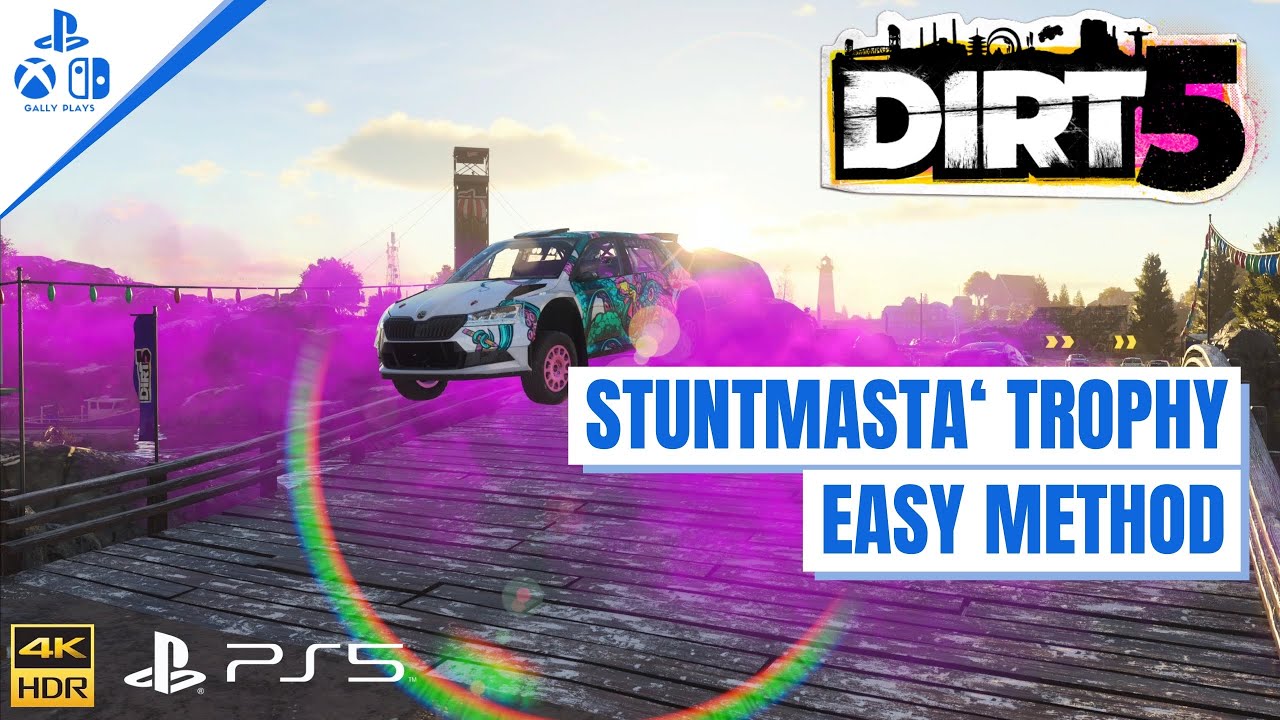 STUNTMASTA&rsquo; TROPHY EASY METHOD | DIRT 5 | Walkthrough | Tips and Tricks | PS5