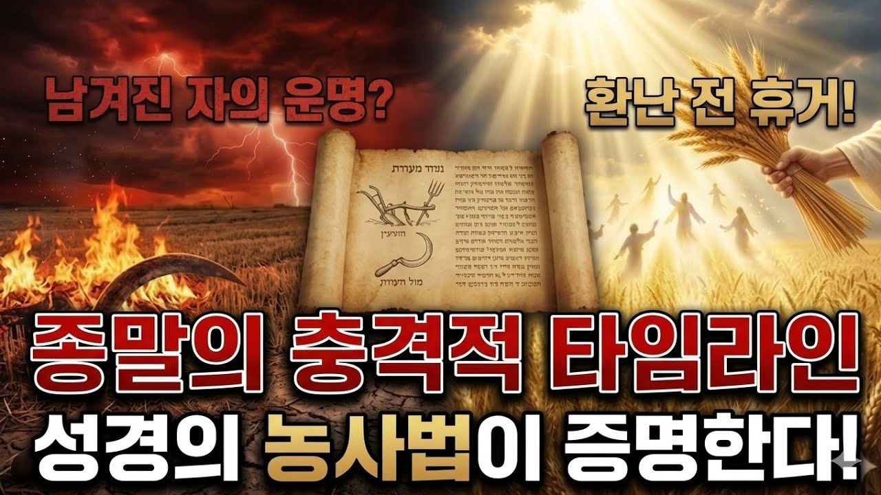 '마지막 때의 비밀' 이스라엘 농사 절기,우리는 준비할 수 있습니다.