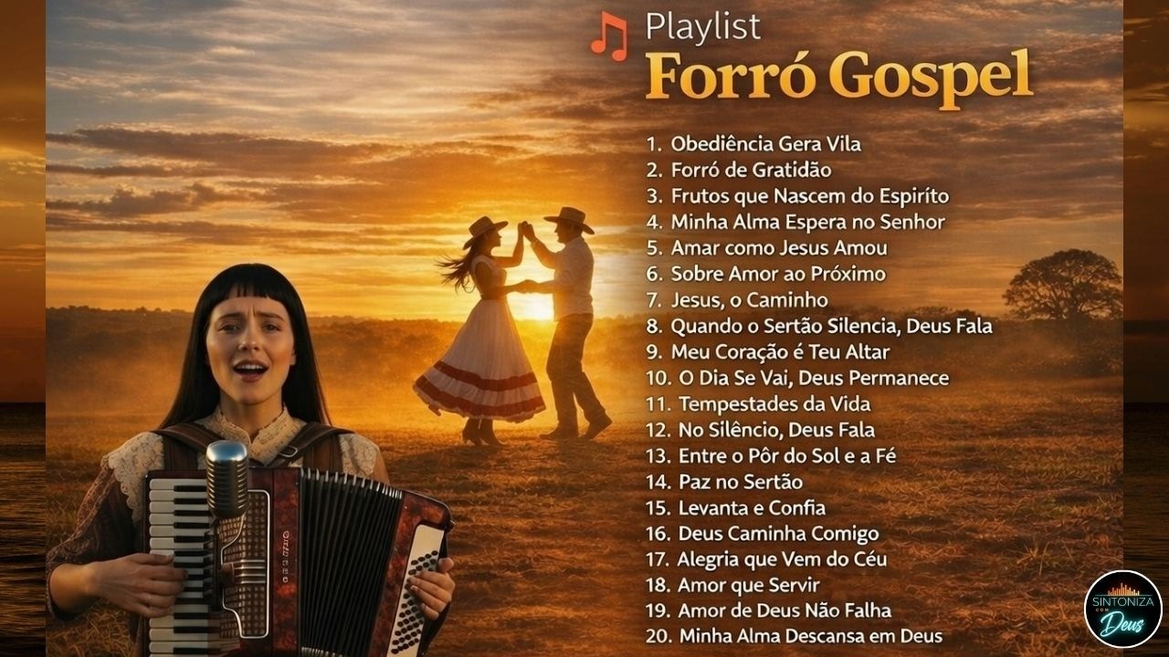Forró Gospel com Deus – 22 Músicas Para Alegrar Sua Alma - Louvor Gospel