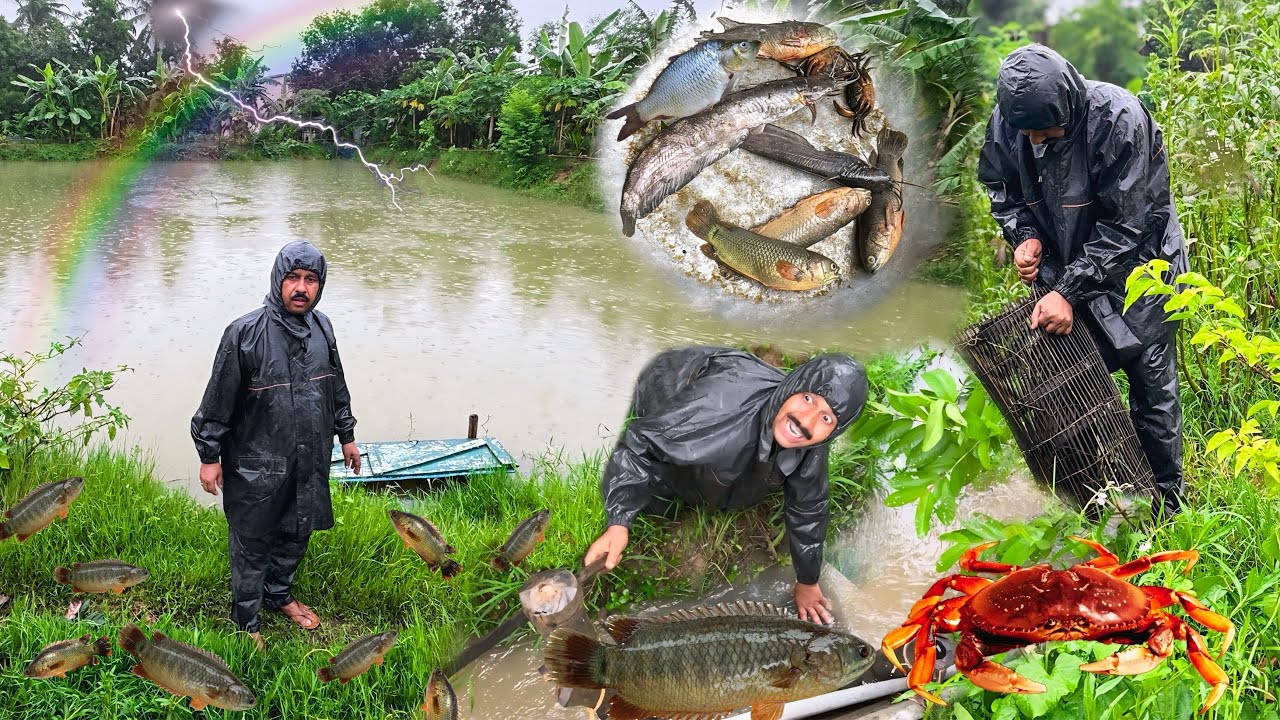 একটু জন্য রক্ষা পেলাম | বৃষ্টিতে ভেজা প্রকৃতি আর মাছ ধরা এক অন্যরকম আনন্দ 