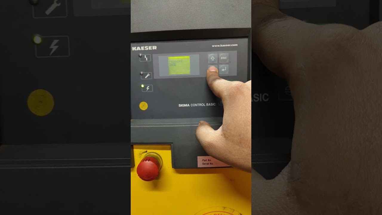 Kaesar compressor sigma controller basic service reset #compressor #kaesar #aircompressor #energy