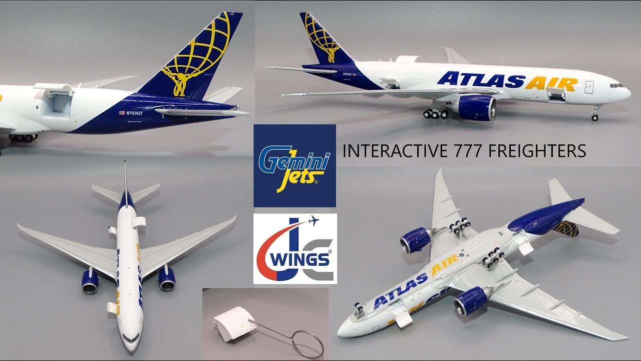 Interactive 400 Scale Boeing 777 Freighters from Gemini Jets & JC Wings