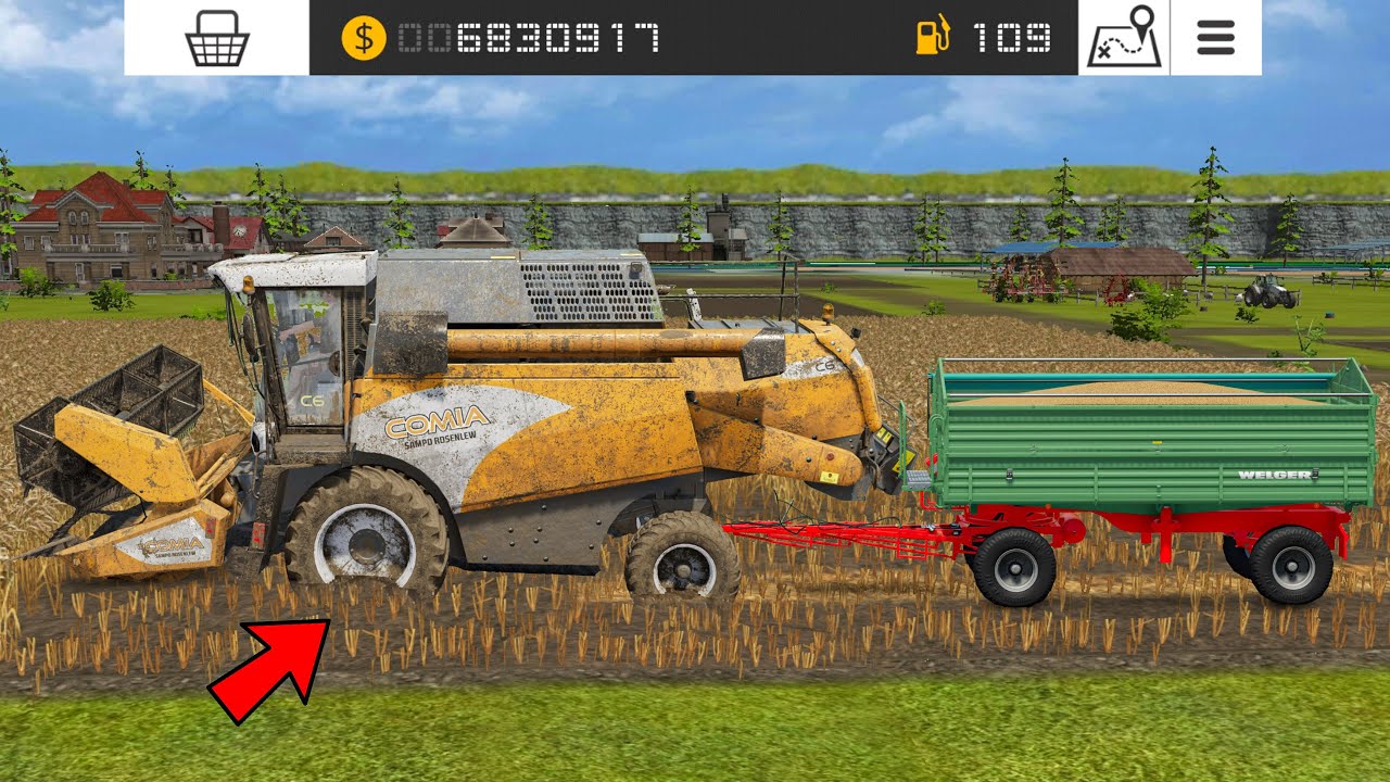 Wheat Harvest With Comia & Small Trolley In Fs16 | Fs16 Multiplayer | Timelapse |