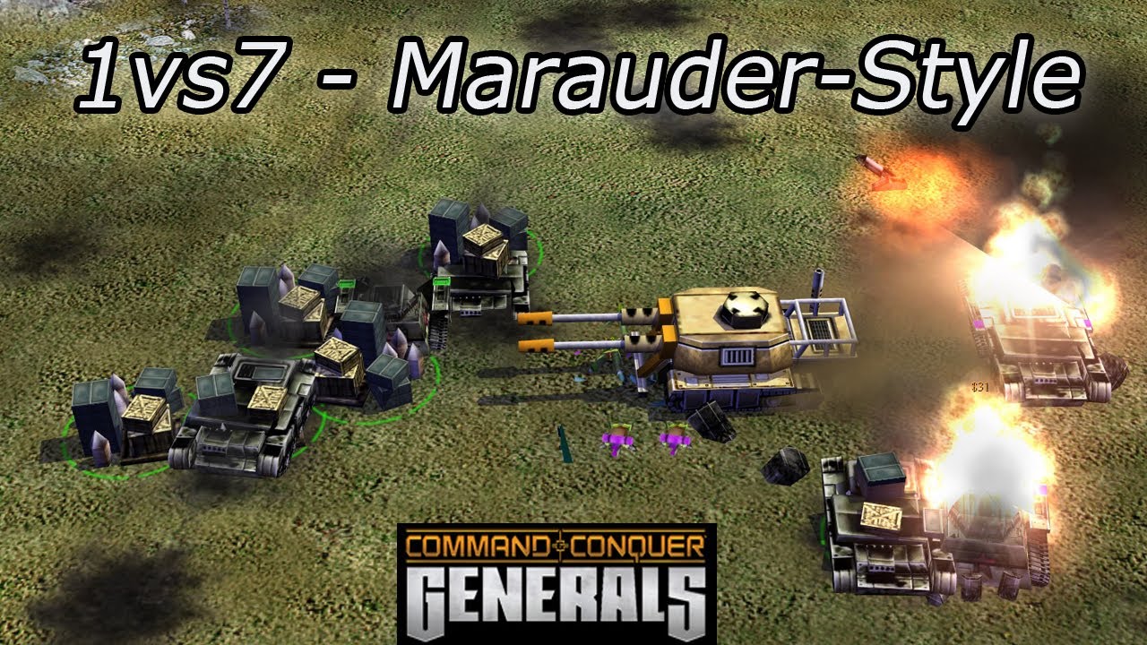 [C&C Generals] 1vs7 - Marauder-style with the GLA