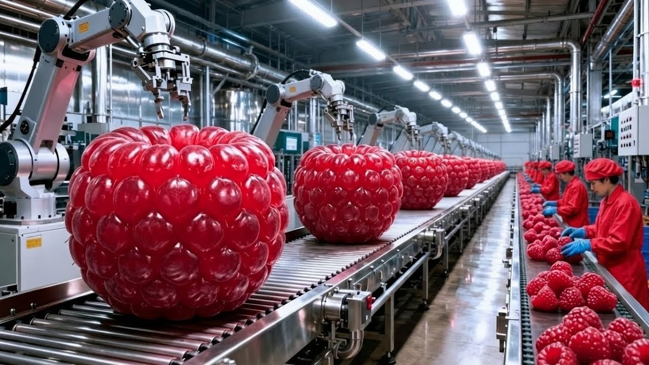 Inside the Modern Raspberry Factory (Full Process)