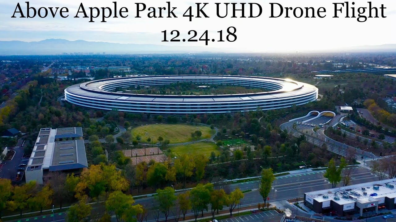 Apple Park 4k UHD Drone Flight|DJI Mavic 2 Pro