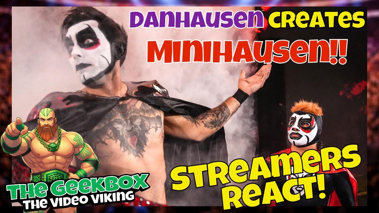 Реакция стримеров! Данхаузен создает Минихаузена!! #wwe #reaction #wrestling