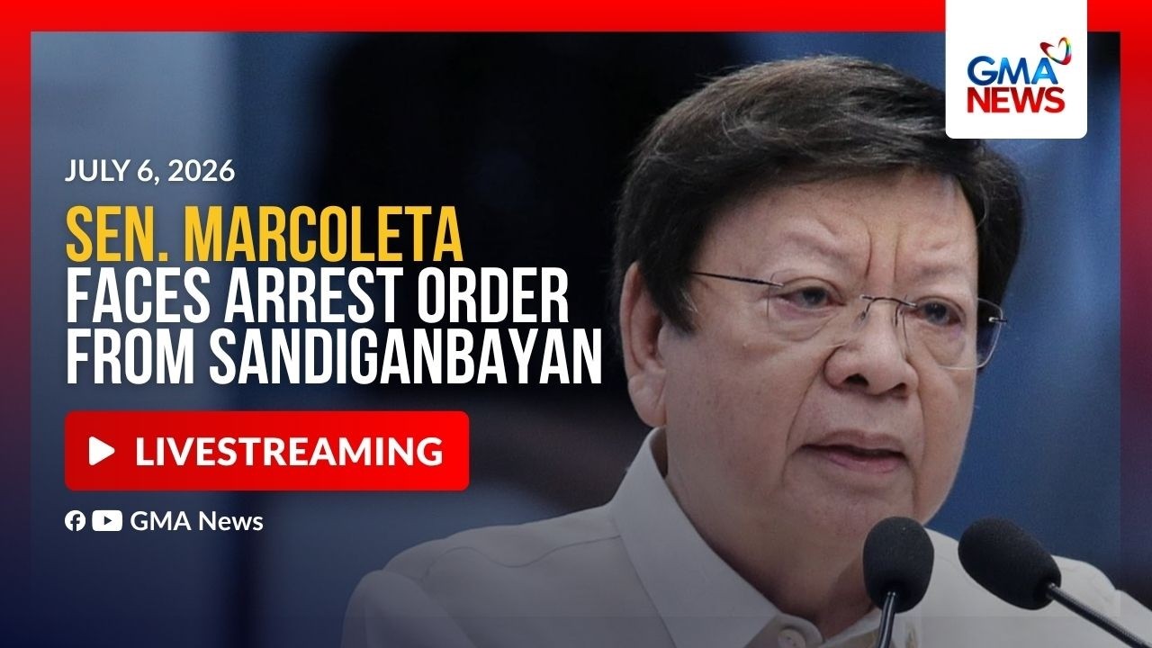 LIVE - Sen. Rodante Marcoleta faces arrest order from Sandiganbayan - Replay | GMA News