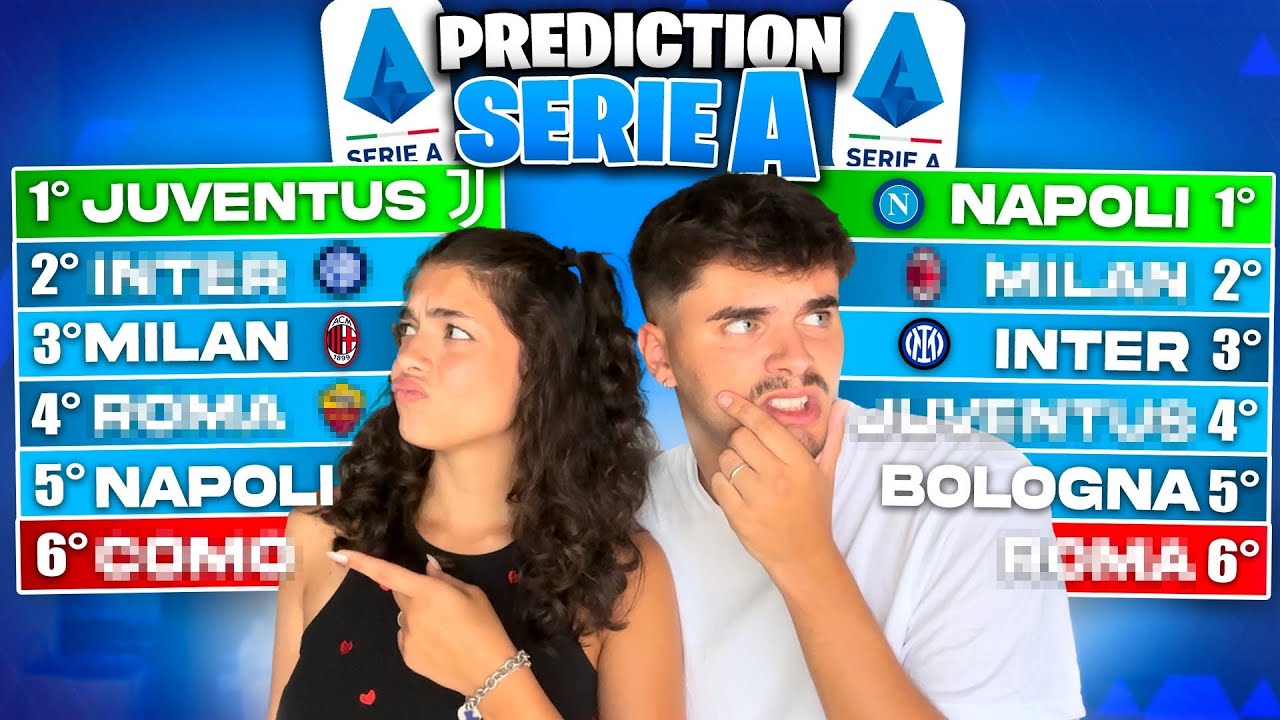 PREDICTION CLASSIFICA SERIE A 2024/2025 🇮🇹🏆
