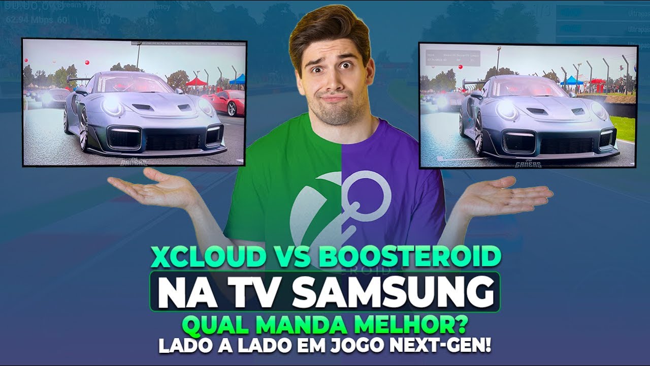 XCLOUD VS BOOSTEROID NA TV SAMSUNG: QUAL MANDA MELHOR? COMPARATIVO LADO A LADO EM JOGO NEXT-GEN!