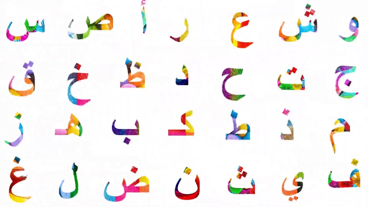الحروف العربية| قراءة الحروف بدون ترتيب