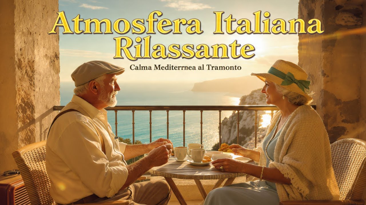Atmosfera Italiana Rilassante | Calma Mediterranea al Tramonto sulla Costa