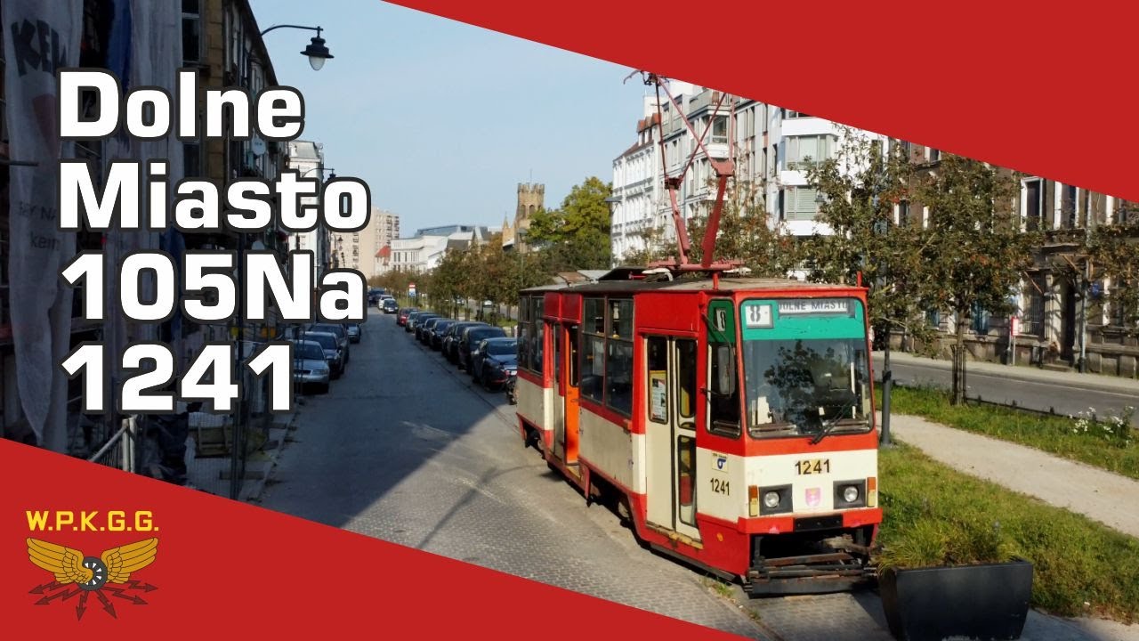 Tramwaj-pomnik na Dolnym Mieście w Gdańsku - 105Na 1241