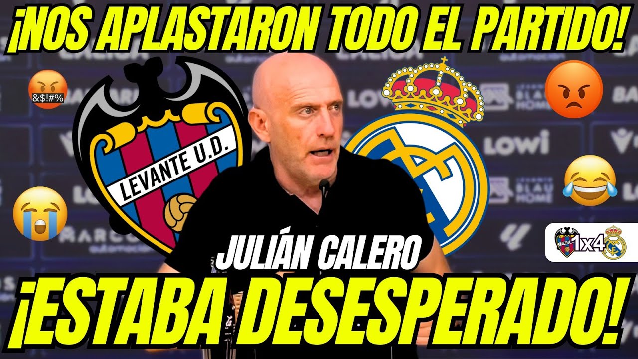 🤯 “EN ESTADO DE SHOCK” | ENTRENADOR DEL LEVANTE REACCIONA TRAS EL 1-4 DEL REAL MADRID