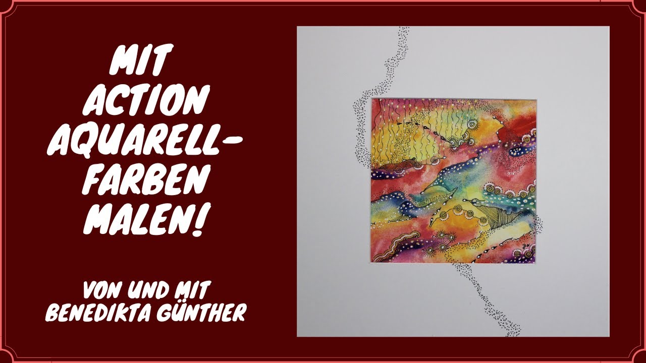Mit ACTION Aquarellfarben malen!