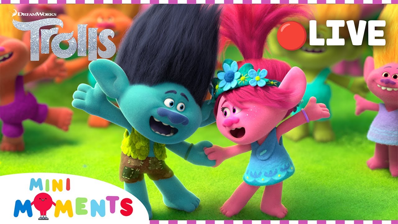 LIVE 🔴  BEST Trolls Sing-A-Long 🎵🌈 Trolls & Trolls World Tour Full Song Clips 🍭 Songs for Kids